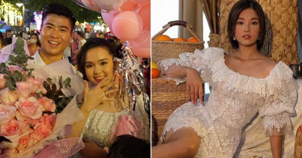 Váy Quỳnh Anh diện khi được Duy Mạnh cầu hôn hóa ra "đụng" Hoàng Yến Chibi, bất ngờ nhất là có liên quan đến bộ váy cưới tương lai