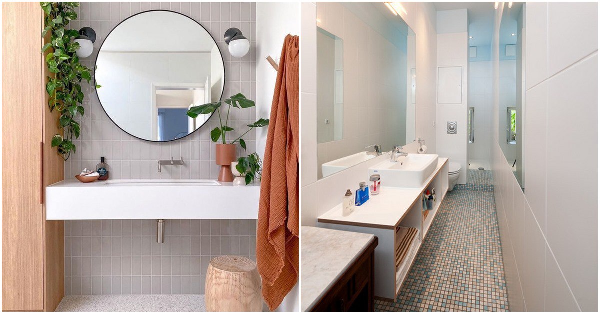 Phòng tắm vỏn vẹn hơn 1m cũng hóa rộng rãi với 6 thay đổi đơn giản nhưng hiệu quả này
