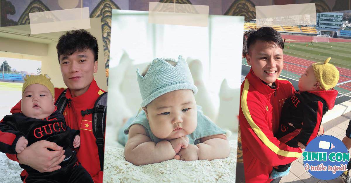 9X sinh con với chồng Hàn hơn 15 tuổi, bé ra đời được toàn trai đẹp U23 Việt Nam bế