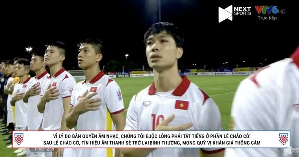 Trớ trêu: Ca khúc Quốc ca trong trận đấu giữa Việt Nam - Lào bị tắt vì lý do bản quyền?