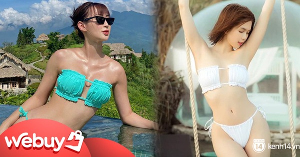 Sun HT diện bộ bikini hot nhất hè này để khoe vòng 1 "mới tinh", dù đụng hàng Ngọc Trinh cũng khó mà lép vế