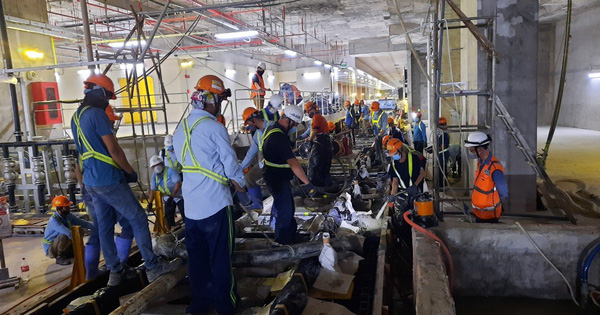 TP.HCM: Đoạn ray ngầm cuối cùng tuyến Metro Bến Thành - Suối Tiên được thi công