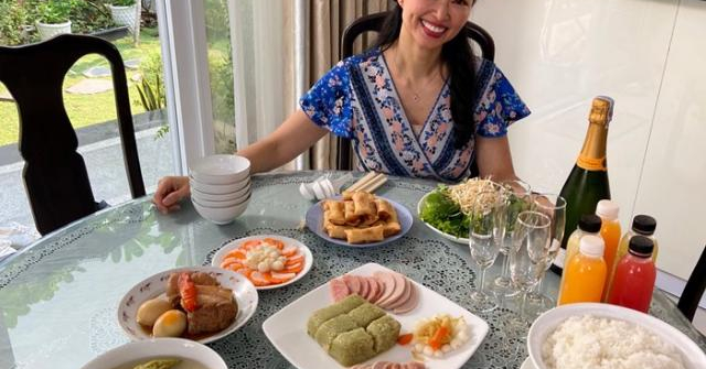Sao Việt khoe cơm ngày Tết, bạn thân Tăng Thanh Hà còn làm 5-6 món chống ngán