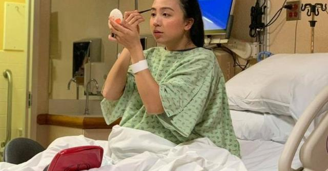 Bức ảnh mẹ Việt vỡ ối ngồi trên giường sinh ở Mỹ bỗng được hàng nghìn chị em "vỗ tay"