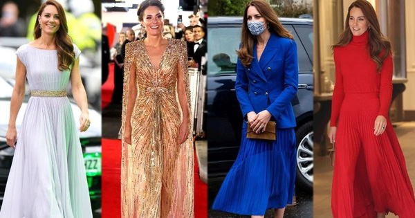 Nhìn hành trình thời trang 2021 của Kate Middleton mới thấy Meghan Markle chắc chắn không có cửa!