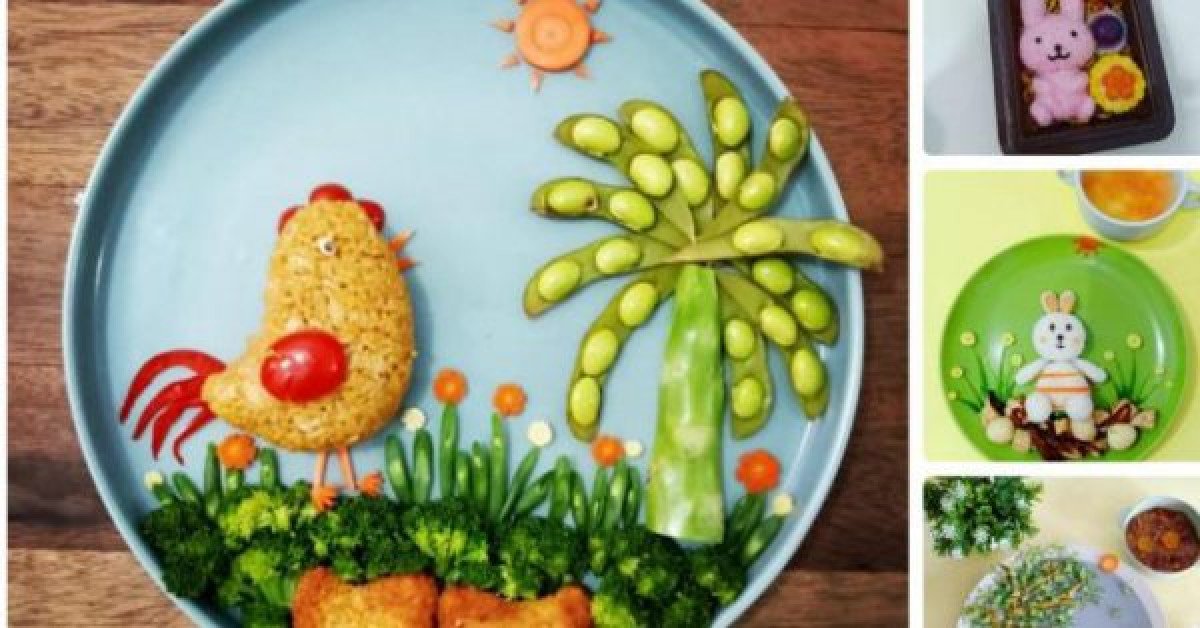 Mẹ trang trí bữa ăn hấp dẫn trị "bệnh" lười ăn rau của con