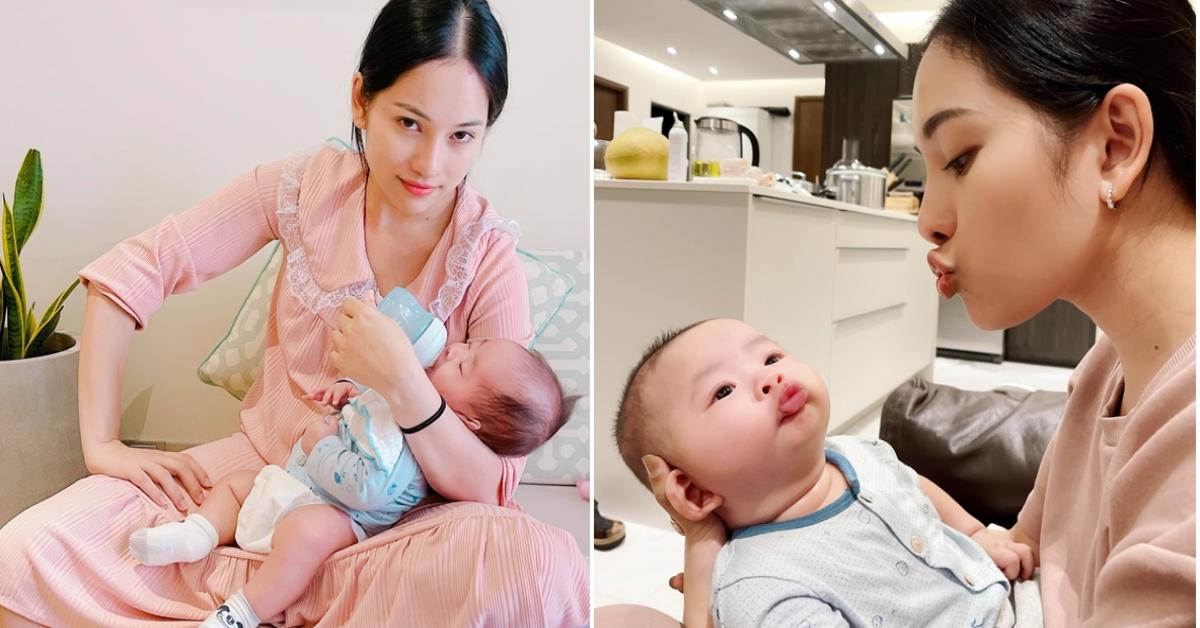 6 tháng sau sinh 2 con "bản sao Dương Khắc Linh", Sara Lưu nõn nà chẳng khác "gái son"