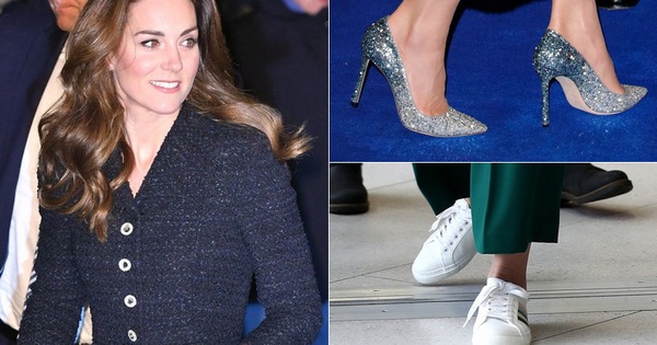 Công nương Kate thật khéo lấy lòng công chúng, hôm trước vừa đi giày hiệu 16 triệu, hôm sau đã "sửa sai" với đôi giày 800k