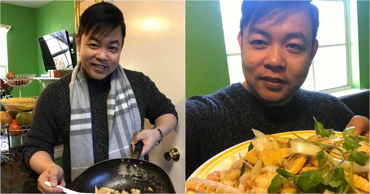 Khoe "nấu ăn cho vợ" món ngon nhưng chiếc chảo của Quang Lê mới là tâm điểm
