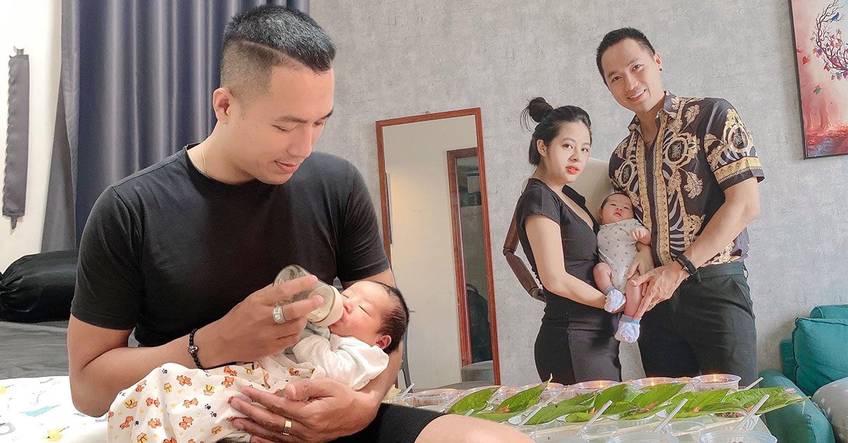 Vợ đáng tuổi cháu vừa sinh con, siêu mẫu Quang Hòa U40 "chẳng thấy đẹp mòn mắt"